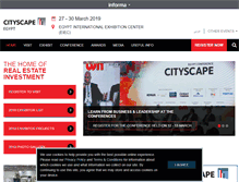 Tablet Screenshot of cityscapeegypt.com